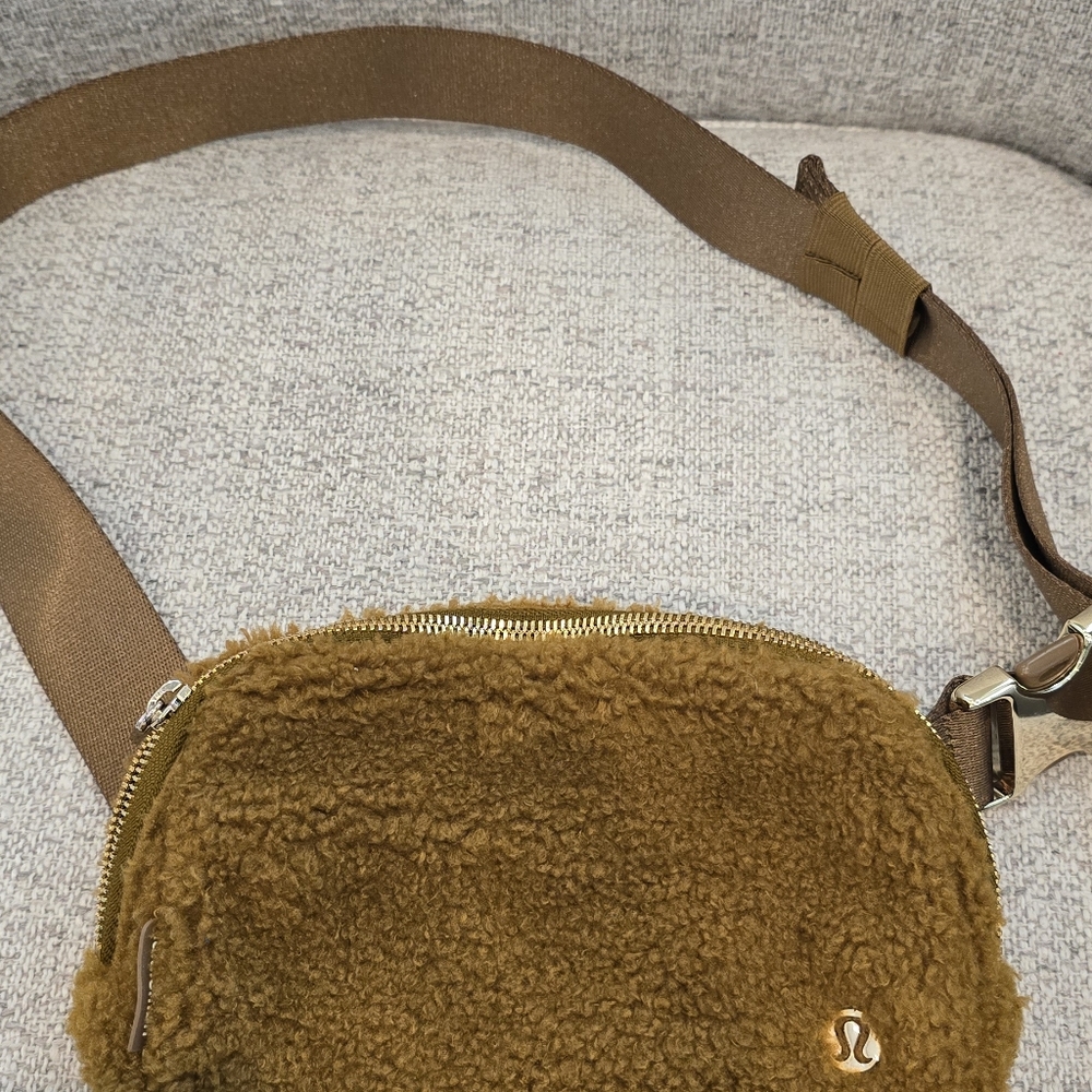 Lululemon Brown Sherpa Crossbody Bag